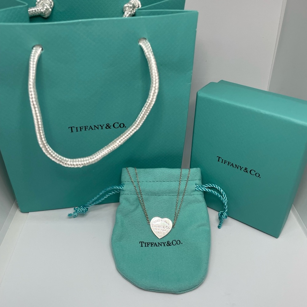 Tiffany & Co Heart tag double chain bracelet